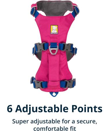 Luffwear Flagline Dog Harness with Handle - Adjustable Lightweight Reinforced Strap Metal V-Ring - Alpenglow Pink Small | International Shipping Available - Buy Online on GoSupps.com