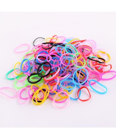 1000pcs Multi Candy Color Baby Girl's Hair Ties Elastic Bands - Medium Size (Pack of 1000) - Small Circle Multicolor - Buy Online on GoSupps.com