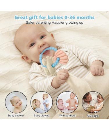 Bite Ring Toys for Babies - BPA-Free Silicone Teething Toys for 3+ Months - Sensory Molar Toys for Toddlers - Buy Online on GoSupps.com