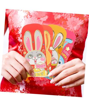 Didiseaon 90 Pcs 2023 Year of The Rabbit Red Packets Lucky Hong Bao Chinese New Year Red Pocket Red Envelopes Chinese New Year Red Envelope New Year Money Envelope Paper Wedding Coin As Shown 1x3pcs 17X9CMx3pcs - Buy Online on GoSupps.com