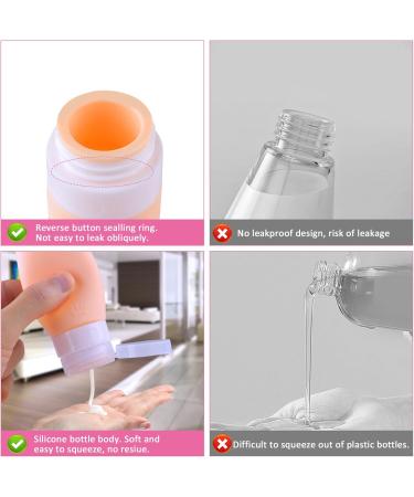 Vexillic 16-Piece Silicone Travel Bottles Set - 90ml BPA-Free Shampoo & Gel Containers - Perfect for Travel - Buy Online on GoSupps.com
