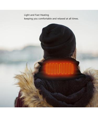 Shop Heated Neck Gaiter Adjustable Winter Neck Warmer Soft & Cold Resistant for Outdoor Use Black - Buy Online on GoSupps.com
