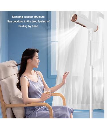 Floor Standing Hair Dryer Hairdryer Height Angle Adjustable Professional Vertical Hair Dryer Double Air Outlet 2 Speeds Hair Dryer for TV Watching and Multitasking - Buy Online on GoSupps.com