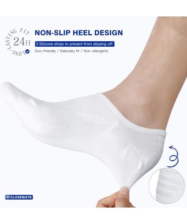 Buy Closemate 6 Pair Invisible Short Socks for Men & Women - Breathable Cotton No Show Sneaker Socks in Black White & Gray (Size 38-43) - Perfect for Everyday Wear - Buy Online on GoSupps.com