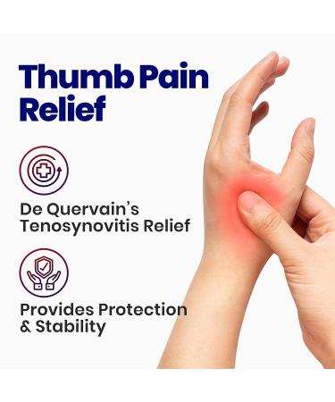 Thumb Spica Splint & Wrist Brace for Sprains and Tendinosis | Left Hand Support for De Quervain's Tenosynovitis & Fractures | Trigger Thumb Brace for Carpal Tunnel | Size Small/Medium - Buy Online on GoSupps.com
