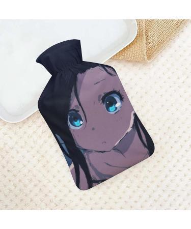 Cute Girl Plush Hot Water Bottle with Cover - Hand Warmer for Adults & Kids | 26.5x15.3cm - International Shipping - Buy Online on GoSupps.com
