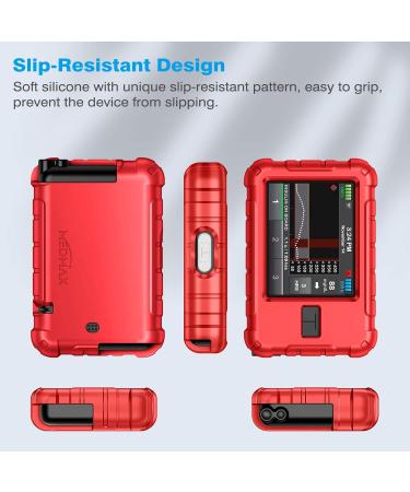 Medmax Slim X2/T: Slim Insulin Pump Case - Shockproof Silicone Cover for Diabetics | Anti-Slip Protection in Red - Buy Online on GoSupps.com