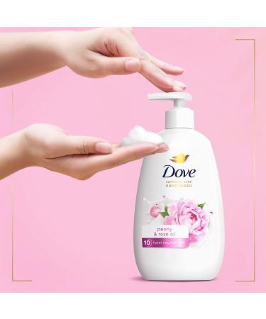 Dove Advanced Care Hand Wash Peony & Rose Oil 12 oz - 4 Pack | Soft Smooth Skin, Extra Moisturizing Formula - Buy Online on GoSupps.com