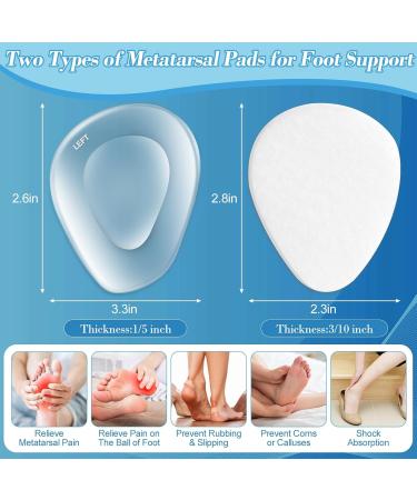 Shynek 12 Pcs Metatarsal Pads - Gel & Felt Forefoot Cushions for Pain Relief - Perfect for Morton s Neuroma - International Shipping Available - Buy Online on GoSupps.com