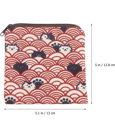 Hoement 2-St Hygiene Bag | Decorative Period Pocket Tampon Organizer | Portable Polyester Storage for Students - Buy Online on GoSupps.com