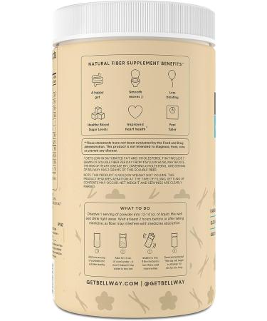 Organic Bellway Fiber Super Powder with 20g Plant Protein - Very Vanilla 12.7oz - Buy Online on GoSupps.com