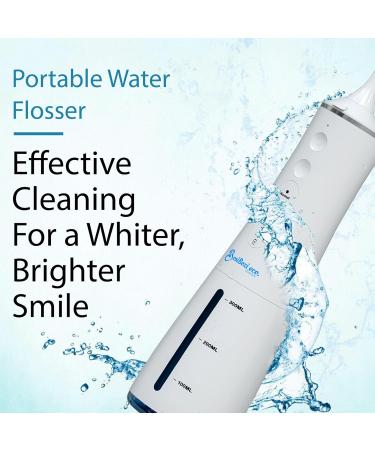 BosiBozi Rechargeable Water Flosser - 4 Modes Portable & Cordless 300ML Tank IPX7 Waterproof USB-C Charging 3 Jet Heads & Tongue Scraper - Dental Care Solutions - Buy Online on GoSupps.com