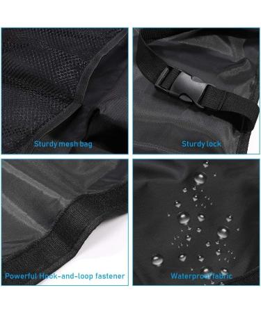 URAQT Car Boot Organiser & Waterproof Kick Mats Set - Multi-Pocket Children's Travel Storage - Durable & Foldable - Black 87x45cm - Buy Online on GoSupps.com