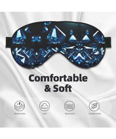 Buy Diamond Pattern Print Unisex Sleep Mask - Double-Sided Eye Mask for Sound Sleep & Skin Care | International Shipping Available - Buy Online on GoSupps.com