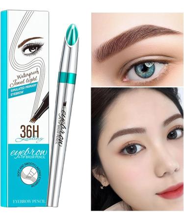 Eyebrow pencils eyebrow pencil Brow Liner 4TIP Natural Liquid Filler Mascara Cosmetics lasts all day for girls makeup Reddish brown - Buy Online on GoSupps.com