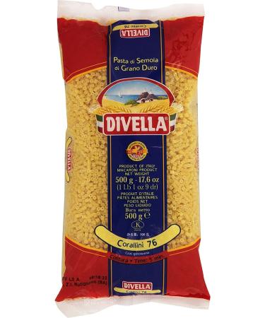 Italian Gourmet E.R. Divella Corallini N. 76 Set of 10 durum wheat semolina pasta 500 g + Italian box Gourmet Polpa di Pomodoro 400 g