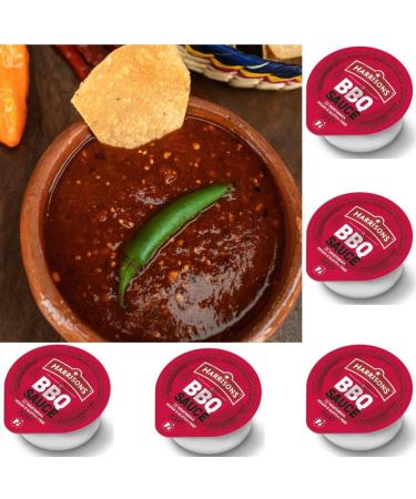 Harrison Barbecue Sauce Dip Pack of 50 BBQ Dip 25g Each Vegan Friendly Gluten Free with No Soya Dairy and Artificial Color or Flavor Made in UK - Buy Online on GoSupps.com