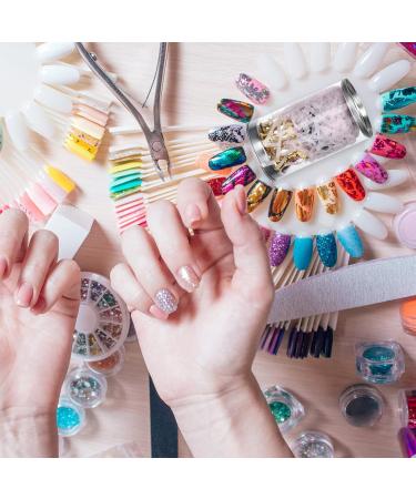 7 Sets Nail Holder Salon De Pro Professional Manicure Set Nail Art Display Stand Home Use Nail Tool Nail Practice Stand Nail Display Stand Metal Holder Pedicure Tip Stand Ceramics - Buy Online on GoSupps.com