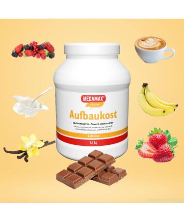 Megamax Building Food Chocolate 1.5 kg - Protein Powder for Muscle Gain & Weight Gain | Low-Fat Carbohydrate Drink Ideal for Underweight - Buy Online on GoSupps.com