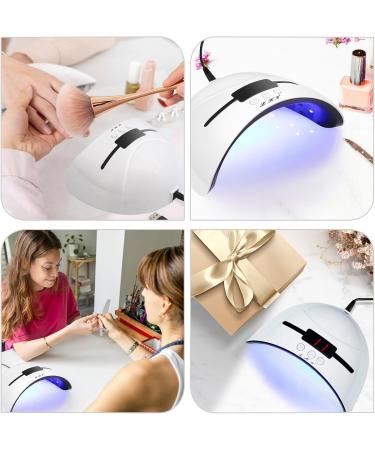 36W UV Lamp for Gel Nails - Professional LED Nail Dryer with 3 Timers LCD Display & Car Sensor - Perfect Valentine's Day Gift for Women (White) - Buy Online on GoSupps.com