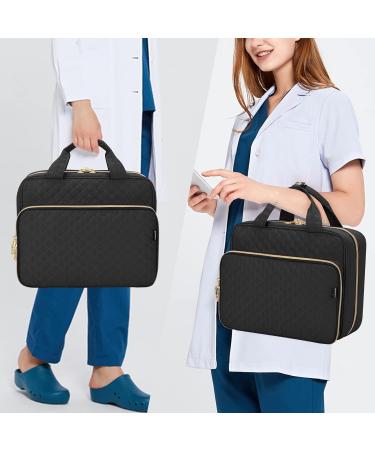Damero Pill Bottles Bag Daily Tablet Box Organiser Medicine Storage Travel Carrying Bag for Pills Bottles Vitamin Box and Medical Supplements Black 30.5x 11.4x 25.4CM Black - Buy Online on GoSupps.com