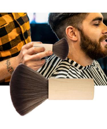 Demeras Barber Neck Duster Tool 15x6x4 Barber Cleaning Wood Handle Hair Sweep Brush Hairdressing Neck Face Duster Tool - Buy Online on GoSupps.com