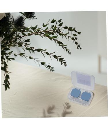 Coolhiya Portable Glasses Case & Contact Lens Container - Automatic Storage for Lentils - Travel Size Blue Box (5.5x2.5x2cm) - International Shipping Available - Buy Online on GoSupps.com