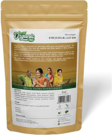 Organic Zing Organic Garam Masala - a Versatile Indian Blend of Spices and Herbs | USDA Certified | Seasoning Blend | Vegan | Preservative Free | Product of India - 227g 227 Gram ( 8.00 Ounce Pack of 1 ) - Buy Online on GoSupps.com