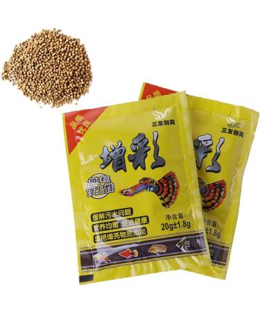 Tizuqe Small Fish Food Aquarium Feed Astaxanthin Carotene Contains for Household Nutrition Dishes Blue - Buy Online on GoSupps.com
