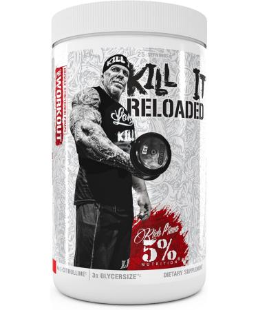 5% Nutrition Rich Piana Bundle | AllDayYouMay Caffeinated BCAA Powder + Kill It Reloaded High-Stim Pre-Workout (Fruit Punch) - Buy Online on GoSupps.com