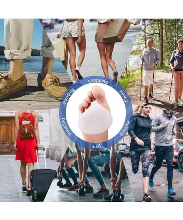 Haofy Gel Metatarsal Pads - High Heel Cushion Forefoot Insoles Set | Self-Adhesive Silicone Pillow Pads & Cushions for Ultimate Comfort - Buy Online on GoSupps.com