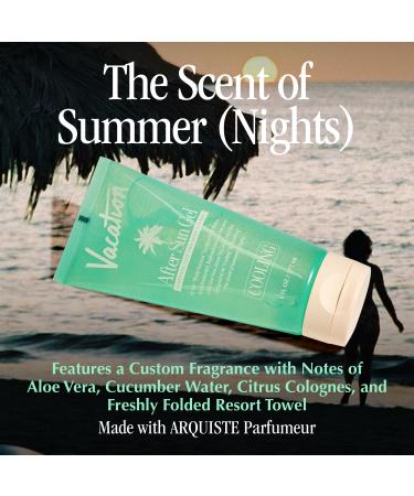 VACATION After Sun Gel + Airfreshener Bundle | Soothing Aloe Vera Gel for Sunburn Relief & Hydrating After Sun Care | Non-Sticky & Alcohol Free | 6 fl. oz - Buy Online on GoSupps.com