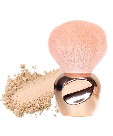 Powder brush make -up brush blush brush powder brush makeup face brush for loose or pressed fixing powder bronzer brush professional powder brush plush fibers nail dust brush (gold) - Buy Online on GoSupps.com