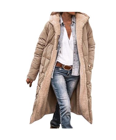 Hanxiulin coat plush jacket hoodie jacket oversize winter coat women winter jacket jacket jacket on both sides transition jacket cardboard jacket coat lined bladder fleece jacket women winter b-rosa s