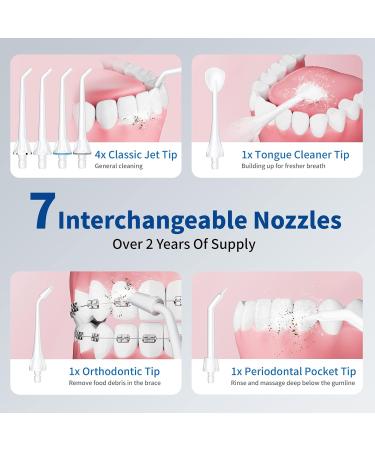 Buy Cordless Water Flosser | Rechargeable & Portable Oral Irrigator - Dentist Recommended Teeth Cleaning Tool - Buy Online on GoSupps.com