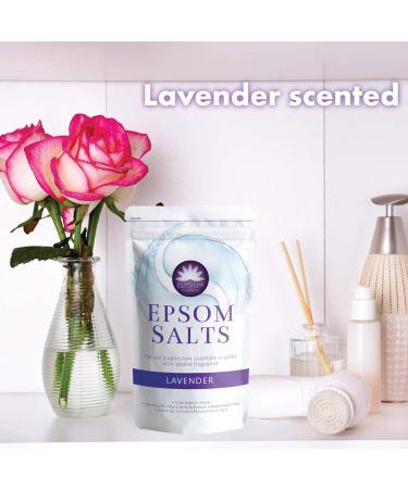 Elysium Spa Natural Lavender Epsom Salts 1Kg - Relax and Rejuvenate with Soothing Aromatherapy - Buy Online on GoSupps.com