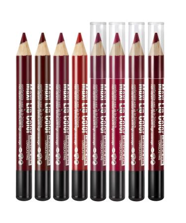 8 Colors Lipstick Pencil Set - Matte Lip Crayon for Women | Long-Lasting Creamy Tint Color Balm & Full Coverage Lipstick - Buy Online on GoSupps.com
