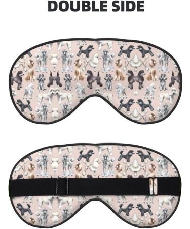 Poodle Dog Eye Mask - Soft Elastic & Adjustable Sleep Mask for Men & Women | Nighttime Comfort - Buy Online on GoSupps.com