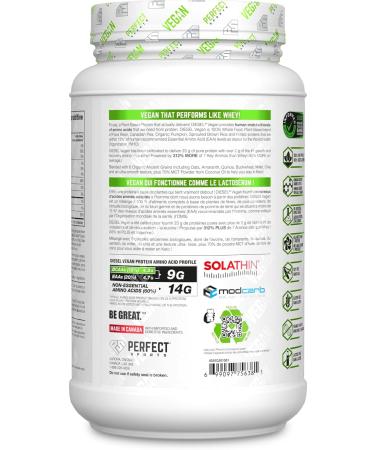 PERFECT Sports - DIESEL Vegan 100% Plant-Based Protein Powder Salted Caramel (20 Servings 700g) - Buy Online on GoSupps.com