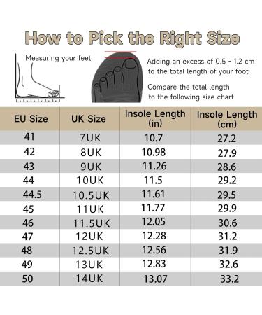 Kricely Men's Trail Running Shoes - Lightweight Hiking & Fitness Sneakers 47 EU - Road Running & Trekking Shoes in Orange - Buy Online on GoSupps.com