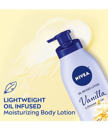 Nivea Vanilla & Almond Oil Infused Lotion 16.9 fl oz - Hydrating Moisturizer - Buy Online on GoSupps.com