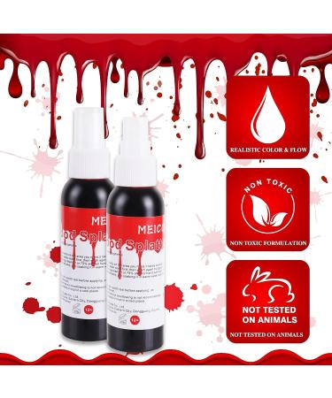 MEICOLY 5pcs Fake Blood Kit - 2.1oz Spray & Coagulated Blood for Halloween Makeup Effects - Buy Online on GoSupps.com