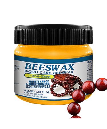 Beeswax Furniture Polish - Wood Furniture Polish and Restorer - Multipurpose Natural Beeswax Wood Furniture Cleaner and Polish for Furniture Floor Tables Kumprohu