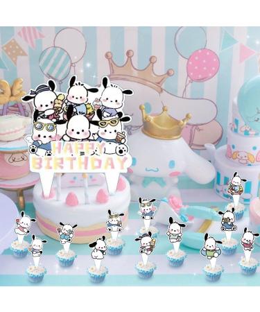 37pcs Pochacco Birthday Party Supplies for Pochacco Theme Birthday Decorations include Cake Topper and Cupcake Toppers Sets - Buy Online on GoSupps.com