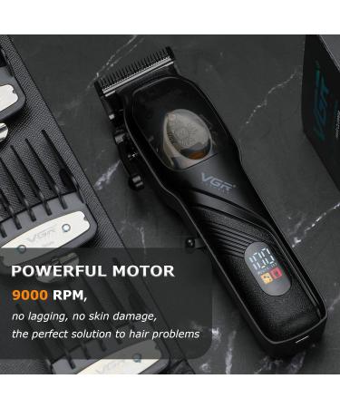 VGR Professional Hair Clippers for Men Electric Adjustable Hair and Beard Trimmer USB Rechargeable T Blade Hair Cutting Kit LED Display Barber Clipper VGR-269 - Buy Online on GoSupps.com