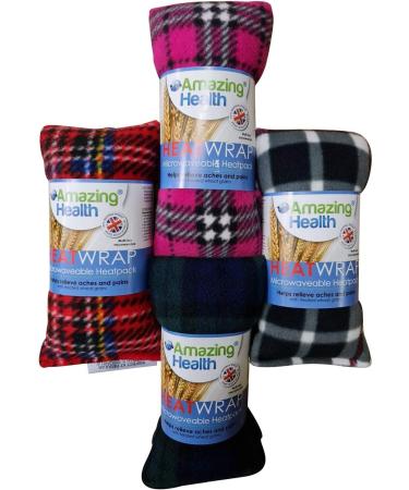 Amazing Health Wheat and Lavender Heat Pack Micro-Hotties UK Made (Tartan Fleece) Tartan Fleece Small - Buy Online on GoSupps.com