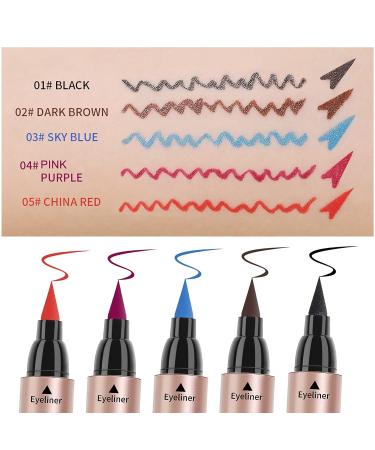 DekRion Winged Eyeliner Stamp - Waterproof Long-Lasting Liquid Eyeliner in Black | 1PC - Buy Online on GoSupps.com