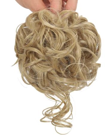 Claw Messy Bun Hairpiece Clip | Wavy Curly Chignon Hairpiece | Synthetic Updo Ponytail - Light Blonde - Buy Online on GoSupps.com