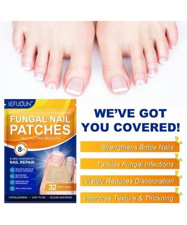 Toenail Fungus Treatment Extra Strength | 32 Nighttime Fungal Nail Patches | Fast Results in 8 Hours - Buy Online on GoSupps.com