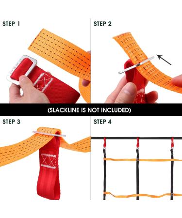 Odoland Ninja Net Climbing Cargo Net 3.9ftx6.6ft - Outdoor Obstacle Course for Kids with Buckles and Rings - Training Equipment and Swing Set Attachment - Buy Online on GoSupps.com